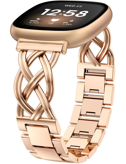 Celtic Stainless Steel Band for Fitbit Versa 4/Versa 3/Sense 2/Sense Bands Women