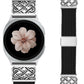 TOYOUTHS Braided Magnetic Band Compatible with Samsung Galaxy Watch 8 7 6 5 4 FE 40mm 44mm/8 6 Classic/5 Pro/4 Classic/3 41mm/Active 2 Women Men, 20mm Celtic Stretchy Elastic Dressy Nylon Strap, No for Ultra