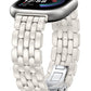 TOYOUTHS Designer Vintage Luxury Bracelet for Fitbit Versa 4/Versa 3/Sense 2/Sense Bands Women, Stainless Steel Dressy Elegant Noble Metal Strap for Versa 4 Smartwatch