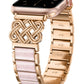 TOYOUTHS Compatible with Apple Watch Band Women 38/40/41/42/44/45/46/49mm Dressy Celtic Knot Metal Resin Strap Stainless Steel Chain Link Bracelet for iWatch Series 11 10 9 8 7 6 5 4 Ultra SE 3 2 1