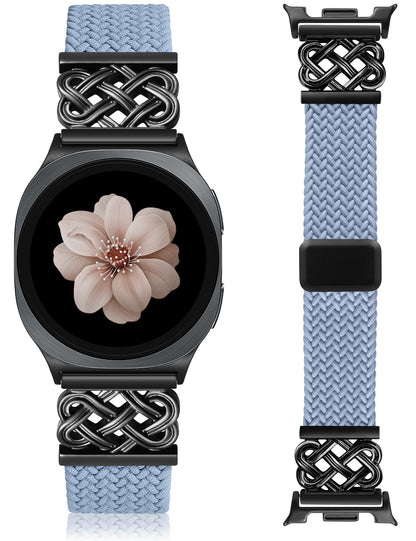 Click Celtic Magnetic Braided Nylon Band for Samsung Galaxy Watch 9/8 40mm 44mm & Wacth 8 Classic 46mm