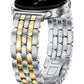 TOYOUTHS Designer Vintage Luxury Bracelet for Samsung Galaxy Watch 8 40mm 44mm/Watch 8 Classic 46mm Bands Women, No Gap One Click Stainless Steel Dressy Elegant Noble Metal Strap