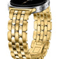 TOYOUTHS Designer Vintage Luxury Bracelet for Samsung Galaxy Watch 8 40mm 44mm/Watch 8 Classic 46mm Bands Women, No Gap One Click Stainless Steel Dressy Elegant Noble Metal Strap