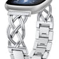 TOYOUTHS Metal Band Compatible with Fitbit Versa 4/Versa 3/Sense 2/Sense Bands Women, Celtic Stainless Steel Strap Dressy Bracelet Designer Pretty Wristband