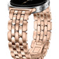 TOYOUTHS Designer Vintage Luxury Bracelet for Samsung Galaxy Watch 8 40mm 44mm/Watch 8 Classic 46mm Bands Women, No Gap One Click Stainless Steel Dressy Elegant Noble Metal Strap