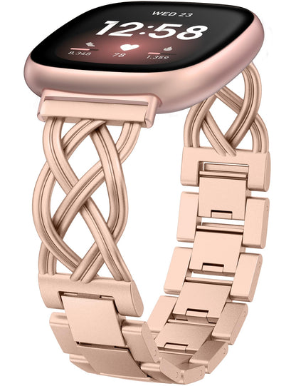 Celtic Stainless Steel Band for Fitbit Versa 4/Versa 3/Sense 2/Sense Bands Women