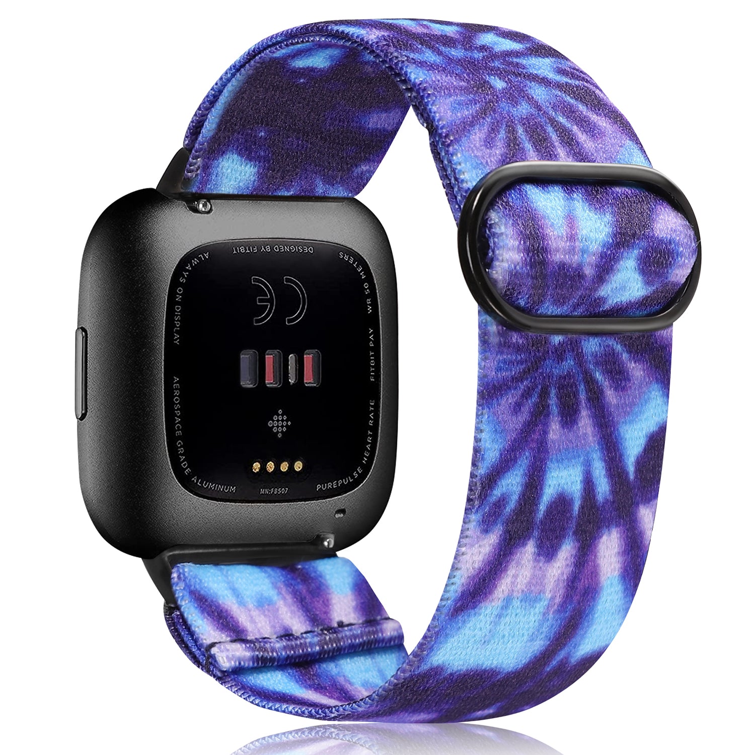 TOYOUTHS Scrunchie Bands Compatible with Fitbit Versa/Versa 2/Versa Lite  Special Edition Women Girl Elastic Stretch Fabric Strap Pattern Printed