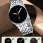TOYOUTHS Designer Vintage Luxury Bracelet for Samsung Galaxy Watch 8 40mm 44mm/Watch 8 Classic 46mm Bands Women, No Gap One Click Stainless Steel Dressy Elegant Noble Metal Strap
