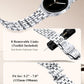 TOYOUTHS Designer Vintage Luxury Bracelet for Samsung Galaxy Watch 8 40mm 44mm/Watch 8 Classic 46mm Bands Women, No Gap One Click Stainless Steel Dressy Elegant Noble Metal Strap