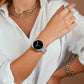 TOYOUTHS Designer Vintage Luxury Bracelet for Samsung Galaxy Watch 8 40mm 44mm/Watch 8 Classic 46mm Bands Women, No Gap One Click Stainless Steel Dressy Elegant Noble Metal Strap