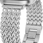 TOYOUTHS Compatible with Apple Watch Band 38/40/41mm Women Dressy Stainless Steel Metal Gold Chain Strap Designer Cowboy Link Bracelet for iWatch Band Series 9 8 7 6 5 4 3 2 1 Ultra SE