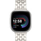 TOYOUTHS Designer Vintage Luxury Bracelet for Fitbit Versa 4/Versa 3/Sense 2/Sense Bands Women, Stainless Steel Dressy Elegant Noble Metal Strap for Versa 4 Smartwatch
