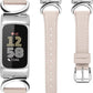 TOYOUTHS Compatible with Fitbit Charge 5 Bands/Charge 6 Bands Women Dressy Slim Leather Strap with C-Shape Metal Buckle Wristbands Bracelet Replacement for Fitbit Charge 6 Wrist Band Femme