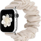 TOYOUTHS Compatible with Apple Watch Band Scrunchie 38mm 40mm 41mm Women Elastic Strap Soft Cloth Fabric Pattern Holiday Themed Gift Bracelet for iWatch Series SE 9 8 7 6 5 4 3 2 1