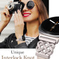 TOYOUTHS Celtic Knot Leather Band Compatible with Samsung Galaxy Watch 8 40mm 44mm/Watch 8 Classic 46mm Bands Women, No Gap One Click Slim Dressy Leather Strap with Designer Interlock Buckle