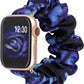TOYOUTHS Compatible with Apple Watch Band Scrunchie 38mm 40mm 41mm Women Elastic Strap Soft Cloth Fabric Pattern Holiday Themed Gift Bracelet for iWatch Series SE 9 8 7 6 5 4 3 2 1