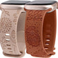 TOYOUTHS 2 Packs Compatible with Apple Watch Band 41mm 40mm 38mm Women Girls Silicone Dressy Floral Engraved Strap Sunflower Wildflower Sport Bracelet for iWatch Series SE/8/7/6/5/4/3/2/1