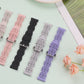 TOYOUTHS 20mm Lace Silicone Band Compatible with Samsung Galaxy Watch 4 40mm 44mm/Active 2 40mm 44mm/Watch 4 Classic 42mm 46mm/Active 40mm/Watch 3 41mm, Women Soft Hollow-Out Watch Strap Replacement