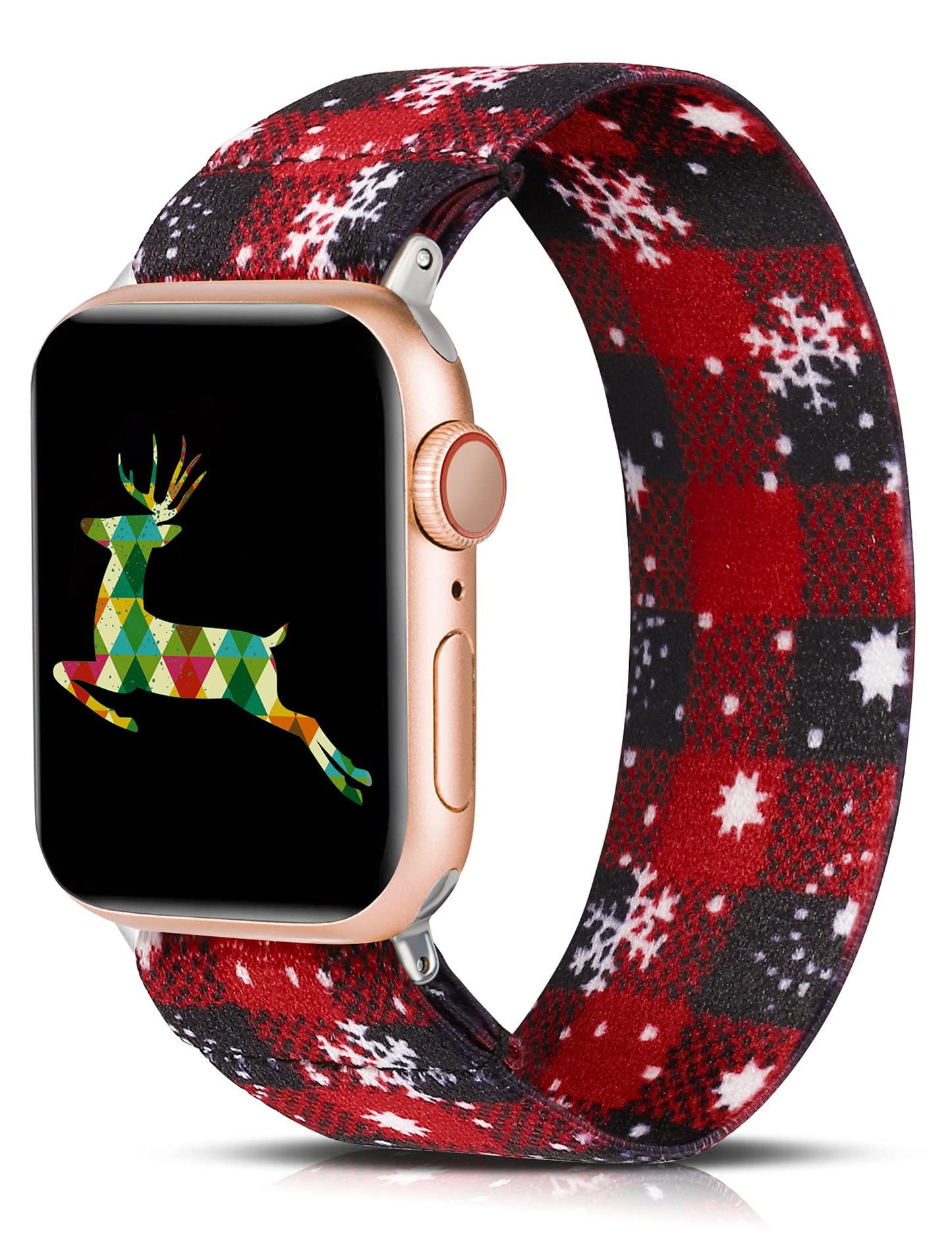 TOYOUTHS Halloween Band Compatible with Apple Watch Band Elastic Scrunchies Stretchy Solo Loop 49mm(Ultra)/45mm/44mm/42mm Soft Nylon Women Replacement Band for iWatch Series SE/8/7/6/5/4/3/2/1