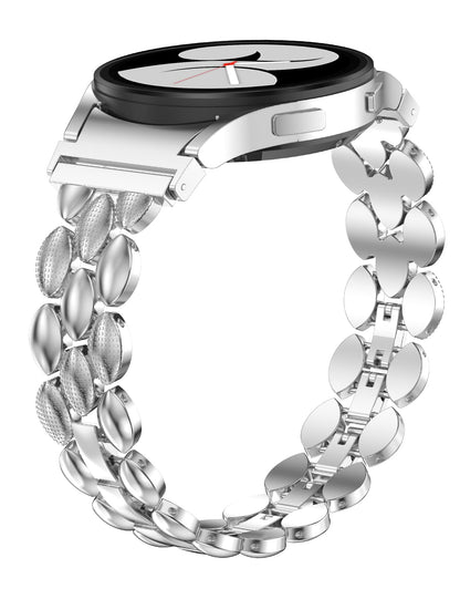 TOYOUTHS Compatible with Samsung Galaxy Watch 5 Pro Band 45mm/ Samsung Galaxy Watch 5 Band/ Galaxy Watch 4 Band 40mm 44mm/ Galaxy Watch 4 Classic Bands 42mm 46mm for Women, Metal Bling Bracelet Strap for 20mm Bandwidth Watch