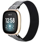 TOYOUTHS Compatible with Fitbit Sense/Sense 2 Band/Versa 3/Versa 4 Bands Women Men Dressy Elastic Nylon Fabric Strap Stretchy Solo Loop Sport Wristband Accessories Replacement for Fitbit Versa 4