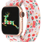 TOYOUTHS Halloween Band Compatible with Apple Watch Band Elastic Scrunchies Stretchy Solo Loop 49mm(Ultra)/45mm/44mm/42mm Soft Nylon Women Replacement Band for iWatch Series SE/8/7/6/5/4/3/2/1