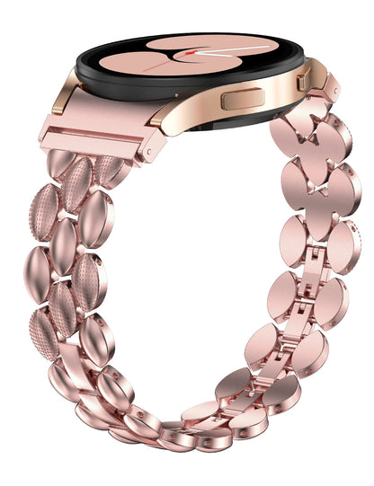 TOYOUTHS Compatible with Samsung Galaxy Watch 5 Pro Band 45mm/ Samsung Galaxy Watch 5 Band/ Galaxy Watch 4 Band 40mm 44mm/ Galaxy Watch 4 Classic Bands 42mm 46mm for Women, Metal Bling Bracelet Strap for 20mm Bandwidth Watch
