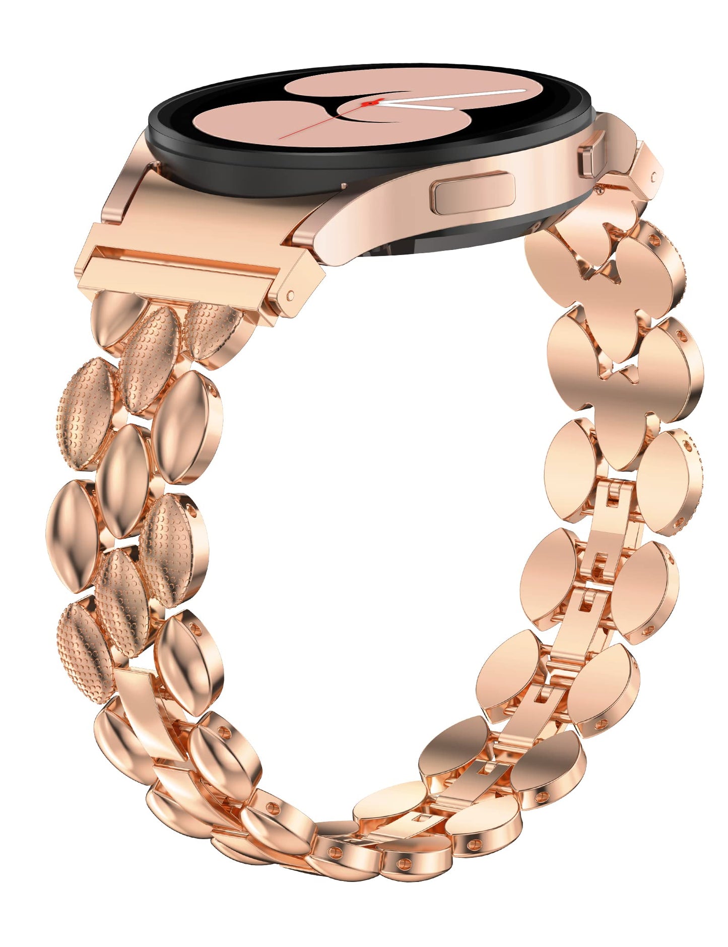 TOYOUTHS Compatible with Samsung Galaxy Watch 5 Pro Band 45mm/ Samsung Galaxy Watch 5 Band/ Galaxy Watch 4 Band 40mm 44mm/ Galaxy Watch 4 Classic Bands 42mm 46mm for Women, Metal Bling Bracelet Strap for 20mm Bandwidth Watch