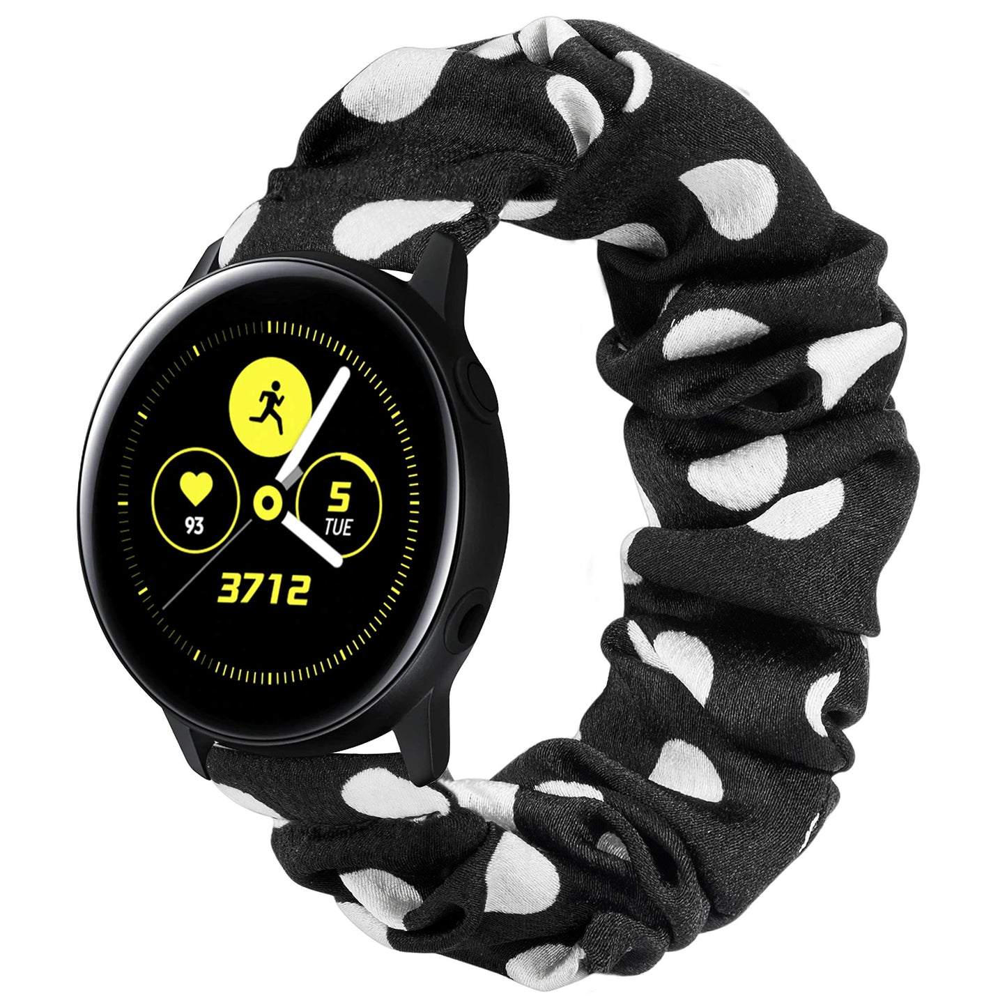 TOYOUTHS 20mm Scrunchie Band Compatible with Samsung Galaxy Watch 5/4 40mm 44mm/Watch 5 Pro 45mm/Active 2 40mm 44mm/Watch 4 Classic 42mm 46mm/Active 40mm/Watch 3 41mm, Women Elastic Watch Strap