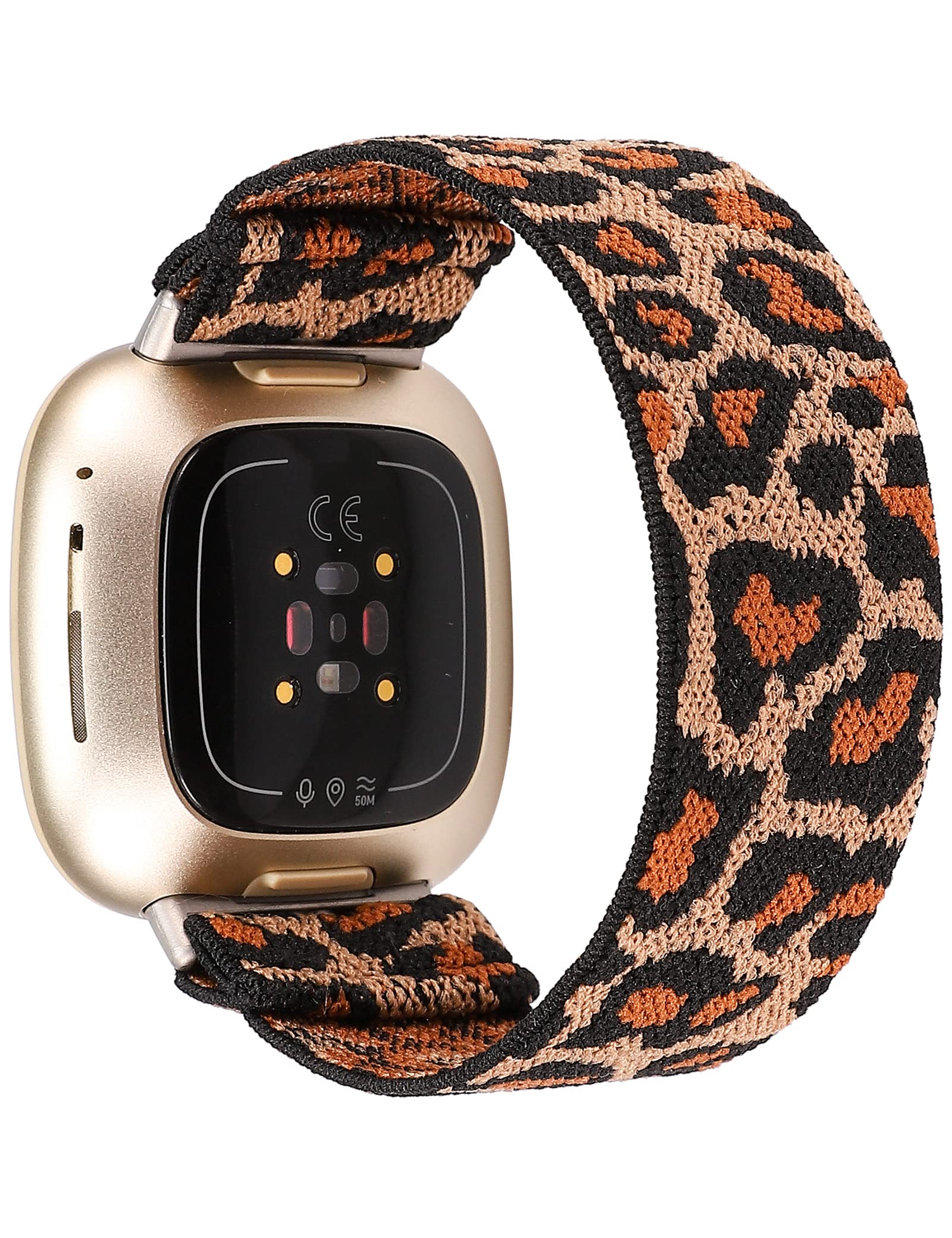  Compatible with Fitbit Versa 3 / Sense Leather Bands