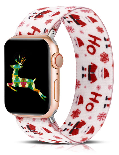 TOYOUTHS Halloween Band Compatible with Apple Watch Band Elastic Scrunchies Stretchy Solo Loop 49mm(Ultra)/45mm/44mm/42mm Soft Nylon Women Replacement Band for iWatch Series SE/8/7/6/5/4/3/2/1