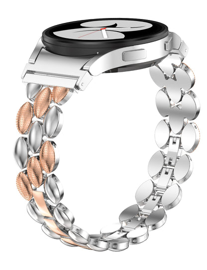 TOYOUTHS Compatible with Samsung Galaxy Watch 5 Pro Band 45mm/ Samsung Galaxy Watch 5 Band/ Galaxy Watch 4 Band 40mm 44mm/ Galaxy Watch 4 Classic Bands 42mm 46mm for Women, Metal Bling Bracelet Strap for 20mm Bandwidth Watch