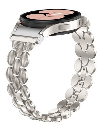 TOYOUTHS Compatible with Samsung Galaxy Watch 5 Pro Band 45mm/ Samsung Galaxy Watch 5 Band/ Galaxy Watch 4 Band 40mm 44mm/ Galaxy Watch 4 Classic Bands 42mm 46mm for Women, Metal Bling Bracelet Strap for 20mm Bandwidth Watch