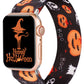TOYOUTHS Halloween Band Compatible with Apple Watch Band Elastic Scrunchies Stretchy Solo Loop 49mm(Ultra)/45mm/44mm/42mm Soft Nylon Women Replacement Band for iWatch Series SE/8/7/6/5/4/3/2/1