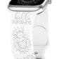 TOYOUTHS Sunflower Engraved Band Compatible with Apple Watch Bands 38mm 40mm 41mm 44mm 45mm 42mm 49mm Women Girls, Floral Sport Silicone Flower Fancy Straps for iWatch Series 8/7/6/5/4/3/2/1/SE/Ultra