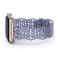 TOYOUTHS Compatible with Apple Watch Band Women 41mm 40mm 38mm Soft Stretchy Silicone Lace Flower Cut-outs Scalloped Breathable Waterproof Lacy Band for iWatch Series 8 7 6 5 4 3 2 1 SE