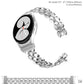 TOYOUTHS Compatible with Samsung Galaxy Watch 5 Pro Band 45mm/ Samsung Galaxy Watch 5 Band/ Galaxy Watch 4 Band 40mm 44mm/ Galaxy Watch 4 Classic Bands 42mm 46mm for Women, Metal Bling Bracelet Strap for 20mm Bandwidth Watch
