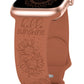 TOYOUTHS Sunflower Engraved Band Compatible with Apple Watch Bands 38mm 40mm 41mm 44mm 45mm 42mm 49mm Women Girls, Floral Sport Silicone Flower Fancy Straps for iWatch Series 8/7/6/5/4/3/2/1/SE/Ultra
