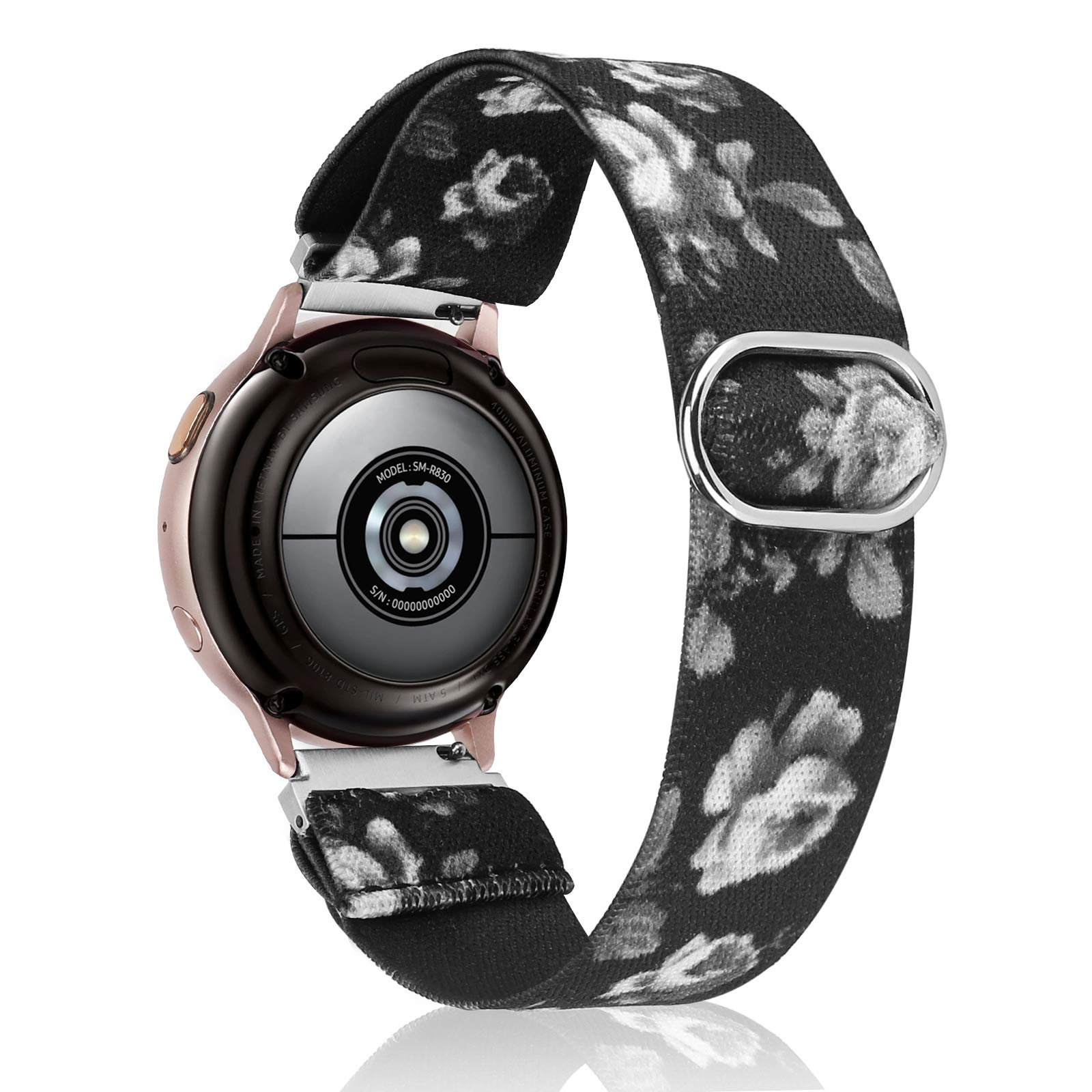 TOYOUTHS 20mm Stretchy Nylon Loop Band Compatible with Samsung