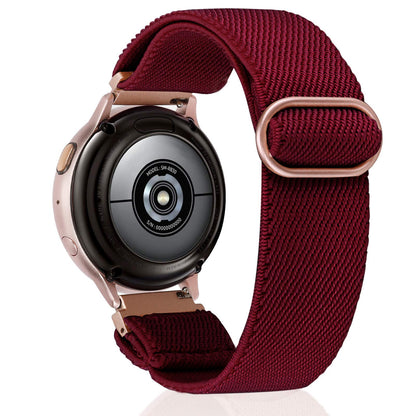 TOYOUTHS 20mm Stretchy Nylon Loop Band Compatible with Samsung Galaxy Watch 4 40mm 44mm/Active 2 40mm 44mm/Watch 4 Classic 42mm 46mm/Active 40mm/Watch 3 41mm, Women/Men Elastic Watch Strap Replacement
