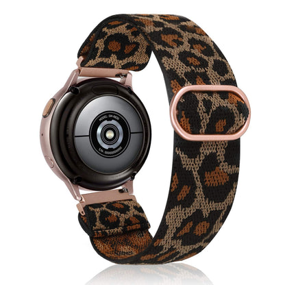 TOYOUTHS 20mm Stretchy Nylon Loop Band Compatible with Samsung Galaxy Watch 4 40mm 44mm/Active 2 40mm 44mm/Watch 4 Classic 42mm 46mm/Active 40mm/Watch 3 41mm, Women/Men Elastic Watch Strap Replacement