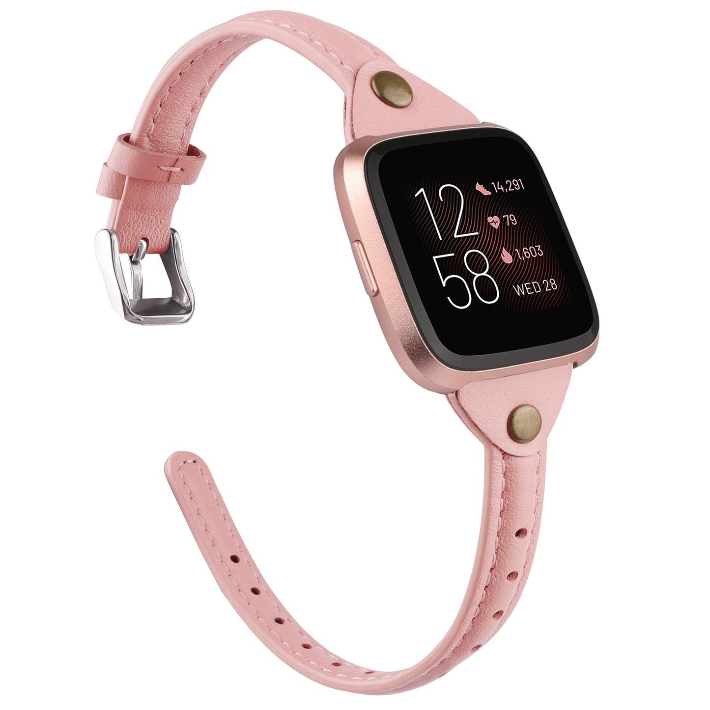 TOYOUTHS Slim Strap Fitbit Versa/Versa 2/Versa Lite/Versa SE Bands for Women Men