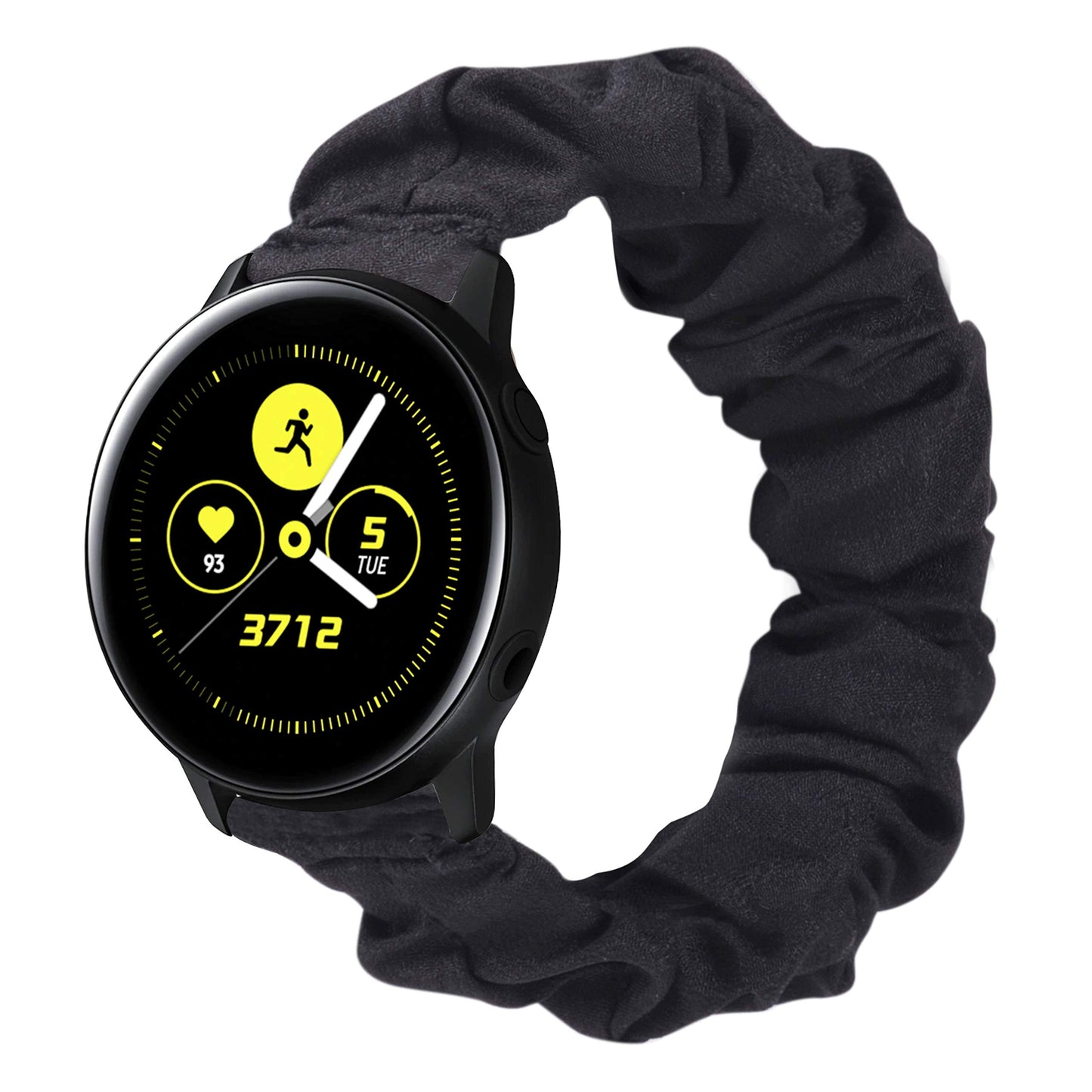 TOYOUTHS 20mm Scrunchie Band Compatible with Samsung Galaxy Watch 5/4 40mm 44mm/Watch 5 Pro 45mm/Active 2 40mm 44mm/Watch 4 Classic 42mm 46mm/Active 40mm/Watch 3 41mm, Women Elastic Watch Strap