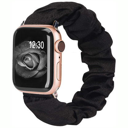 TOYOUTHS Apple Watch Band Scrunchies Soft Pattern Printed Fabric