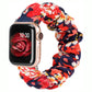 TOYOUTHS Apple Watch Band Scrunchies Soft Pattern Printed Fabric