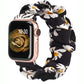 TOYOUTHS Apple Watch Band Scrunchies Soft Pattern Printed Fabric