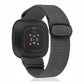 TOYOUTHS Compatible with Fitbit Sense/Sense 2 Band/Versa 3/Versa 4 Bands Women Men Elastic Adjustable Nylon Fabric Strap Scrunchies Solo Loop Stretchy Bracelet Dressy Sport Wristband Accessories