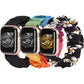 TOYOUTHS 3 Packs Compatible with Apple Watch Band Scrunchies 41mm 40mm 38mm Cloth Soft Pattern Printed Fabric Wristband Bracelet Women IWatch Elastic Scrunchy Bands Series SE 8 7 6 5 4 3 2 1