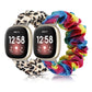TOYOUTHS 2 Packs Scrunchie Bands Fitbit Versa 3/Sense Stretchy Women Bracelets Elastic Breathable