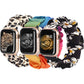 TOYOUTHS 3 Packs Compatible with Apple Watch Band Scrunchies 41mm 40mm 38mm Cloth Soft Pattern Printed Fabric Wristband Bracelet Women IWatch Elastic Scrunchy Bands Series SE 8 7 6 5 4 3 2 1